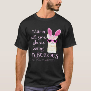Camiseta Lhama Conta Sobre Ser Lhama Linda Fabulosa Em 