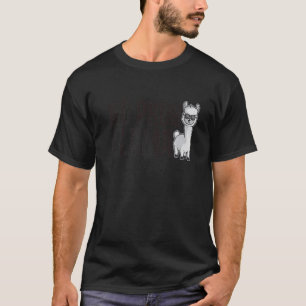 Camiseta Lhama Cute No Prob Arco-íris Animal Retro Vintage
