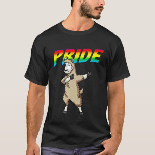 Camiseta Lhama Dabbing Lésbica Bissexual Gay Orgulho LGBT