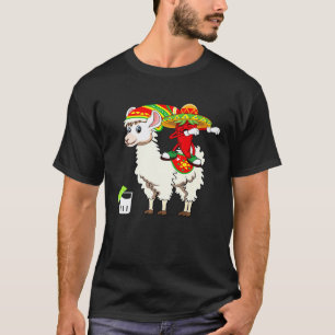 Camiseta Lhama Dabbing Pimenta Tequila México Festa