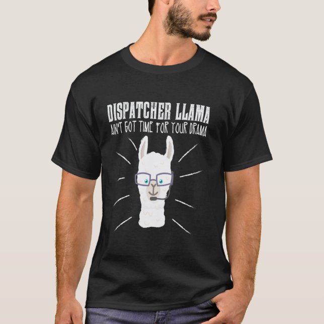 Camiseta Lhama Despachante Engraçada - Presente para despac (Frente)