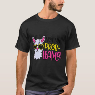 Camiseta Lhama Divertida Não é Meu Problema Problamma
