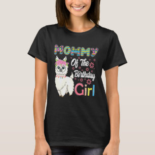 Camiseta Lhama Engraçada Aniversário Mamãe Da Menina De Ani