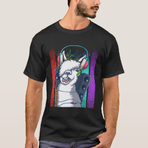 Camiseta Lhama Estilo Fofo Gráfico de Alpaca Tamanhos Grand