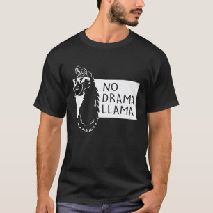 Camiseta Lhama Fofa e Legal Sem Drama Animal Alpaca Pré