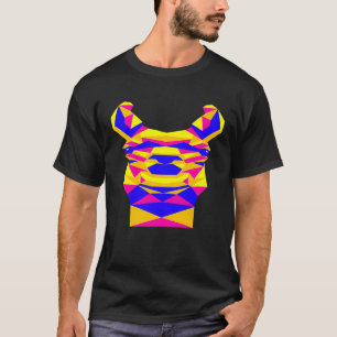 Camiseta Lhama Geométrico Colorido Premium