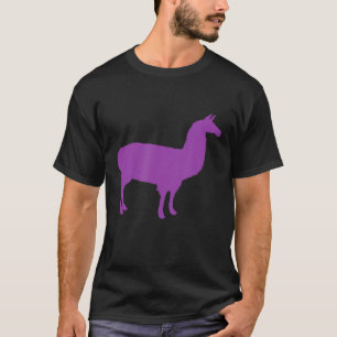 Camiseta Lhama Gráfico Roxo