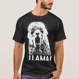 Camiseta Lhama Gritando Sem Drama Alpaca