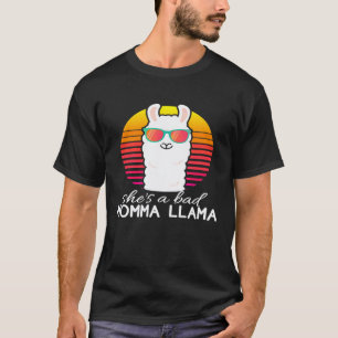 Camiseta Lhama Mãe Lhama Retro