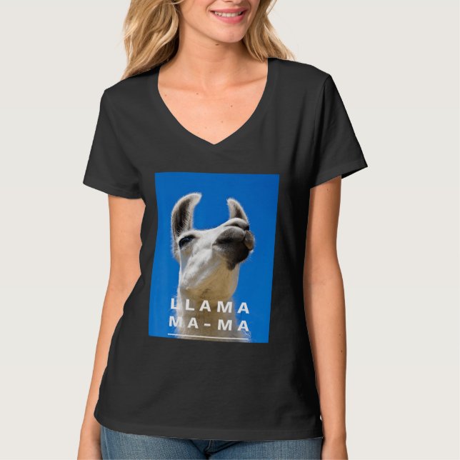 Camiseta Lhama Mamãe (Frente)