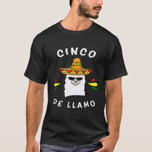 Camiseta Lhama para Crianças Cinco De Mayo