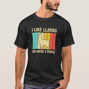 Camiseta Lhama Para Crianças Homens Mulheres Criação de Alp