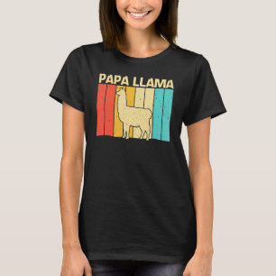 Camiseta Lhama Para Homens Meninos Pai Lhama Animal de Faze