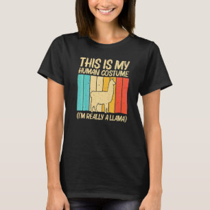 Camiseta Lhama Para Homens Mulheres Lhama Fazenda Animal