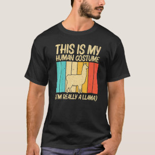 Camiseta Lhama Para Homens Mulheres Lhama Fazenda Animal
