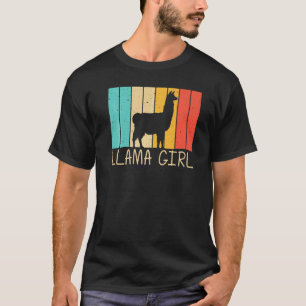 Camiseta Lhama Para Meninas Crianças Criação de Alpaca Zook