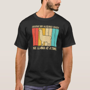 Camiseta Lhama Para Mulheres Meninas Animal de Fazenda Lham