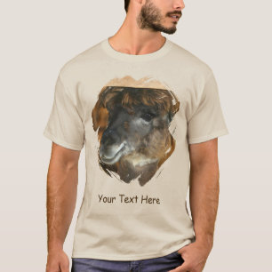 Camiseta Lhama Personalizada Fofa Animal