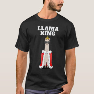 Camiseta Lhama Rei Meninos Engraçados Lhama Masculino Lhama