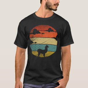 Camiseta Lhama retrô vintage e animal fofo 6