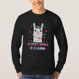 Camiseta Lhama São Meus Animais Espirituais Alpaca Lhama  2