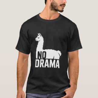Camiseta Lhama Sem Drama – Citação Divertida de Lhama Anima