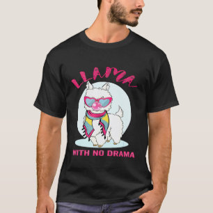 Camiseta Lhama sem drama fofa para amantes de lhamas lhamas