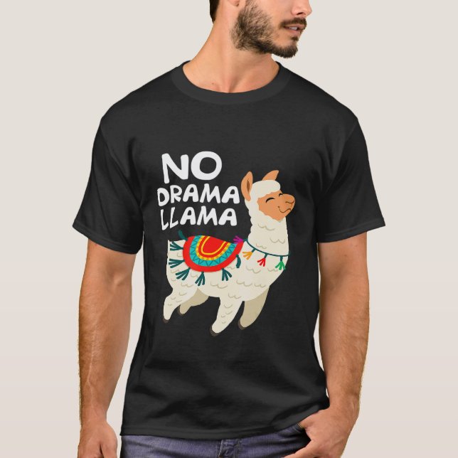 Camiseta Lhama sem drama Lhama (Frente)