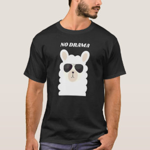 Camiseta Lhama Sem Drama Lhama Legal De Óculos De Sol  Troc