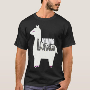Camiseta Lhama Sem Drama Um Da Lhama Mamãe Para a Lhama Ma