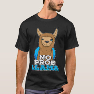 Camiseta Lhama Sem Prob Llama alpaca homens mulheres e cria