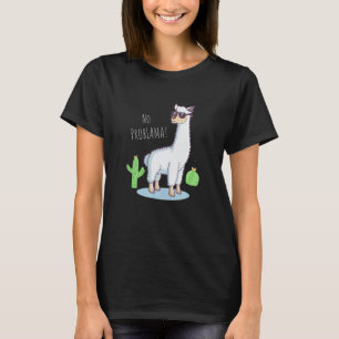 Camiseta Lhama Sem Problama Lhama Cactus