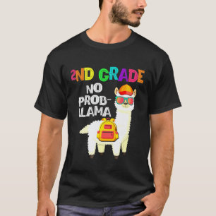 Camiseta Lhama Sem Problema Da 2ª Série Primeiro Dia De Aul