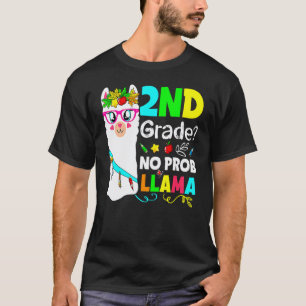 Camiseta Lhama Sem Problema Equipe 2ª Série Volta às Aulas