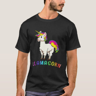 Camiseta Lhama Unicórnio Fleece Navidad Llamacorn Arco-íris