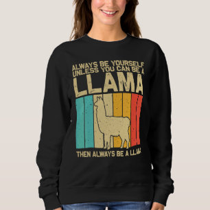 Camiseta Lhama Vintage Para Homens Mulheres Crianças Menino