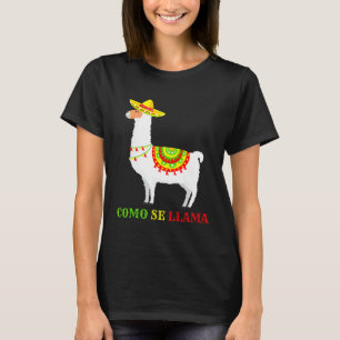 Camiseta Lhamas Amante de Animais Como se Chama Cinco de Ma