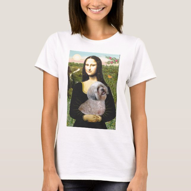 Camiseta Lhasa Apso 10 - Mona Lisa (Frente)