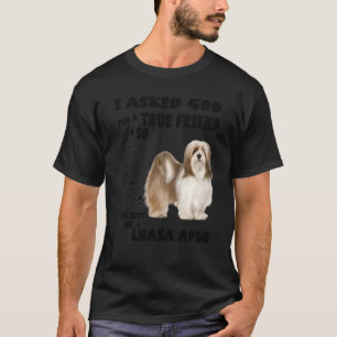 Camiseta Lhasa Apso Cotação Mãe Pai Impressão Lion Sen