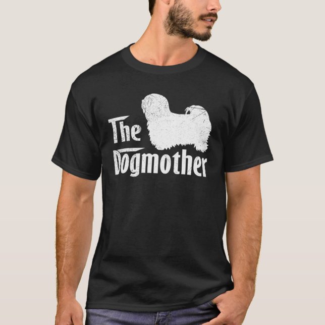 Camiseta Lhasa Apso Lover Oferece Cachorro Dia de as mães M (Frente)