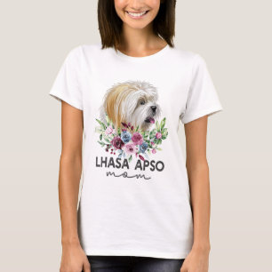 Camiseta Lhasa Apso Shirt Difs Mãe