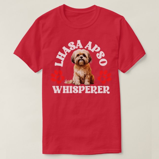 Camiseta Lhasa Apso Whisperer (Frente do Design)