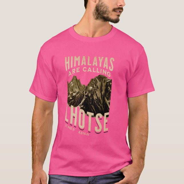 Camiseta Lhotse - Himalaias estão chamando (Frente)