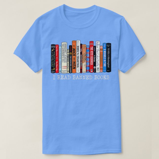 Camiseta Li Leitura De Livros Banidos Semana De Leitor De F (Frente do Design)