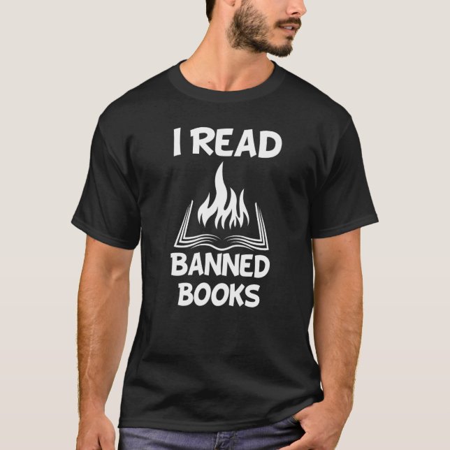 Camiseta Li Livros Banidos Leitores Aviários Leitores Bibli (Frente)