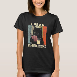 Camiseta Li Livros Banidos Leitura Negra Leitora de Gatos N