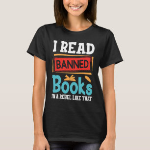 Camiseta Li Livros Banidos Que Estou Com O Livro Banido Lid