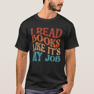 Camiseta Li livros como se fosse o meu livro de Bibliotecár