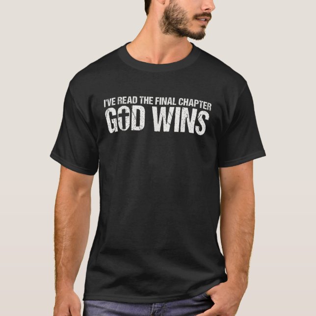 Camiseta Li o último capítulo que Deus ganha (Frente)