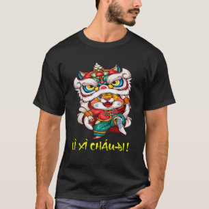 Camiseta Li Xi Chau Di Tet 2022 Decoration Vietnamese New Y